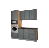 Комплект кухни 1,8 Орлеан корпус дуб крафт золото фасад Кантри серый