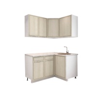 Комплект кухни угловая 1,0*1,4 Орлеан корпус белый фасад Кантри милк комплект 2