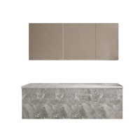 Комплект кухни 2,0 Вивиан корпус белый фасад низ лофт медь верх софт циркон